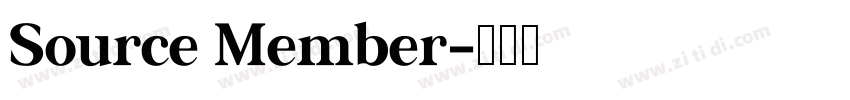 Source Member字体转换